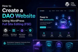 How to Create a DAO Website with WordPress FSE